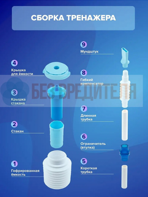 Дыхательный тренажер Самоздрав Стандарт Дыхательный тренажер Самоздрав Стандарт
