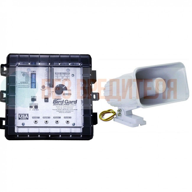 Отпугиватель птиц Bird Gard Super Pro PA-4 с одним динамиком Отпугиватель птиц Bird Gard Super Pro PA-4 с одним динамиком