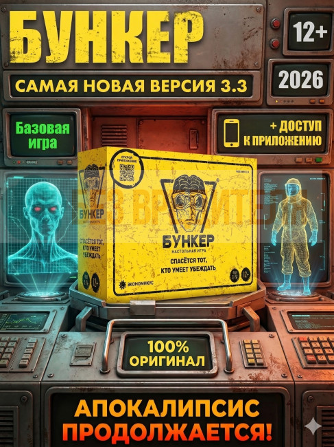 Бункер 3.3 настольная игра для компании Бункер 3.3 настольная игра для компании