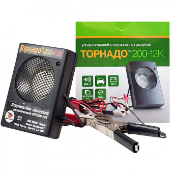 Отпугиватель грызунов Торнадо 200-12к для аккумулятора 12В