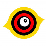 Отпугиватель птиц глаз хищной птицы 23 см желтый