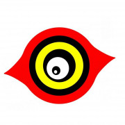 Отпугиватель птиц глаз хищной птицы 23 см красный