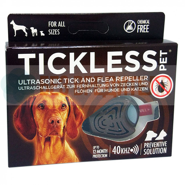 Отпугиватель клещей для собак Tickless Pet коричневый