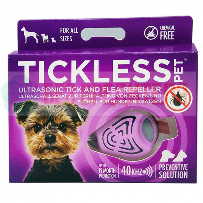 Отпугиватель клещей для собак Tickless Pet сиреневый